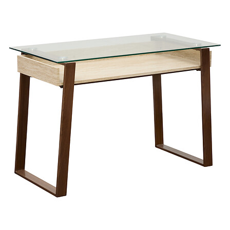 Bureau Ariro long 110 cm plateau verre
